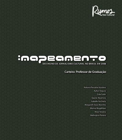 Mapeamento do ensino de jornalismo cultural no brasil em 2008. - 2001 toyota land cruiser repair manuals uzj100 series 2 volume complete set.