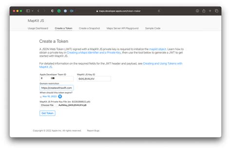 Mapkit js.  Setting authorizationCallback to a function that returns a token as ...