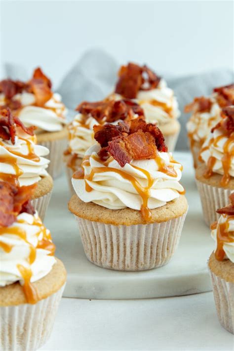 Maple Bacon Cupcakes with Maple Frosting