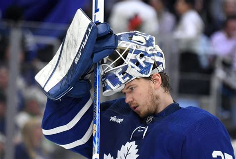 Maple Leafs’ Samsonov does not wear Pride decal during warmup