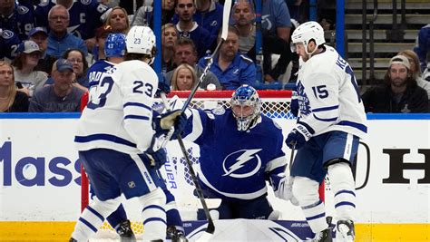 Maple Leafs rally to beat Lightning in OT, lead series 3-1