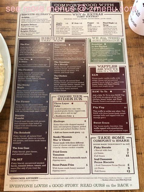 Maple Street Biscuit Company Menu Prices