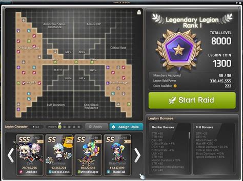 Maplestory zero legion. To start a Legion, a player must have one of the following: A minimum total level of 500 across all characters in their account of a particular world. Only the highest level Zero character will count towards the total level, and any other characters must be at least Level 60 with 2nd Job Advancement completed in order to count for a Legion. 