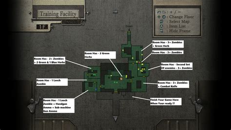 Maps (Resident Evil Zero - Leech Hunter) Evil Resource