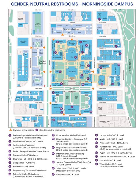 Maps and Directions - Update Visitors Center - Columbia University