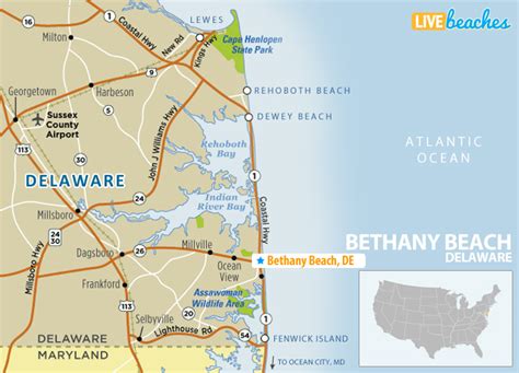 Maps of Bethany Beach, Delaware 19930, USA - Maphill