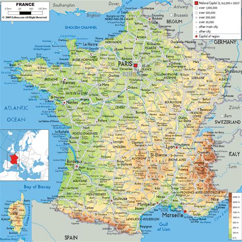 Maps of France Map Library Maps of the World