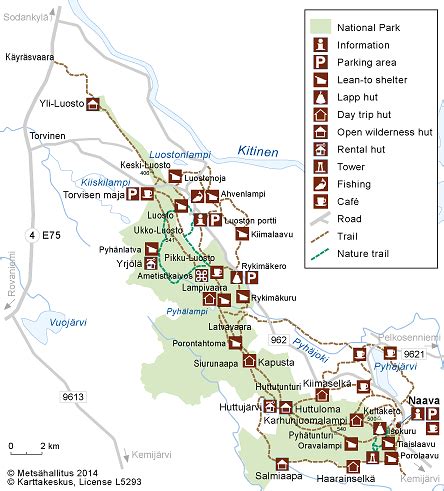 Maps of Pyhä-Luosto National Park - Nationalparks.fi