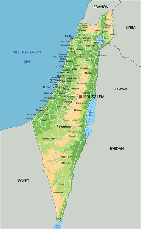 Maps of isreal. Terrain map. Terrain map shows different physical features of the landscape. Unlike to the Maphill's physical map of Israel, topographic map uses contour lines instead of colors to show the shape of the surface. Contours are imaginary lines that join points of equal elevation. Contours lines make it possible to determine the height of mountains ... 