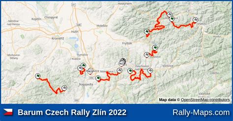 Mapy, Zaplanuj 🌍 Barum Czech Rally Zlín 2024 [ERC] RajdTrasa.pl