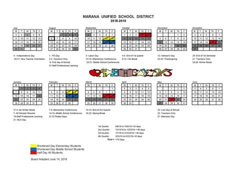 Marana Usd Calendar