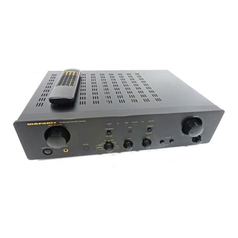 Marantz pm4200 integrated amplifier repair manual. - En el horizonte está el dorado.