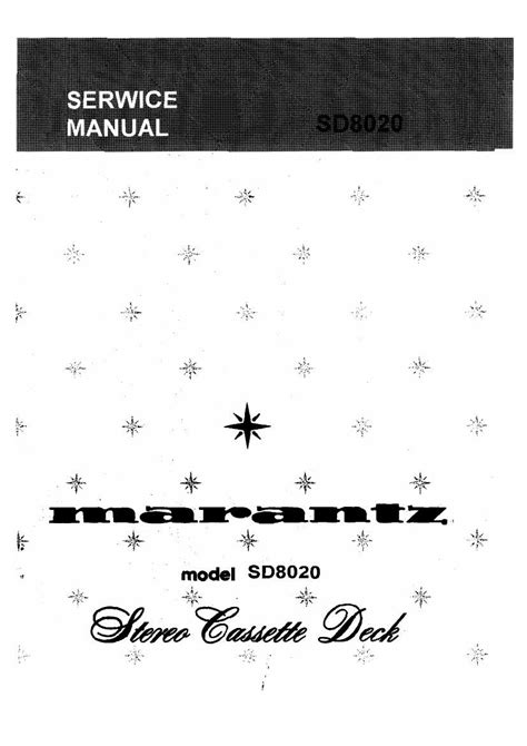 Marantz sd 8020 sd 8000 service handbuch. - Ski doo formula z 670 1999 service shop manual.