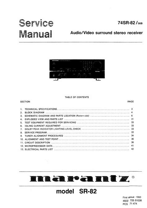 Marantz sr 82 mkii owners manual. - Triumph bonneville t100 2006 manuale di servizio per motociclette.