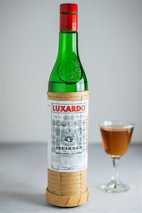 Maraschino liqueur. Luxardo Maraschino Liqueur is produced by Luxardo – an Italy-based spirits producer originally founded in Zara, Dalmatia in 1821. They produce a variety of spirits including liqueurs, aperitifs, and more. After World War II left much of Zara in ruins, the distillery was rebuilt in Torreglia, Italy in 1947. 