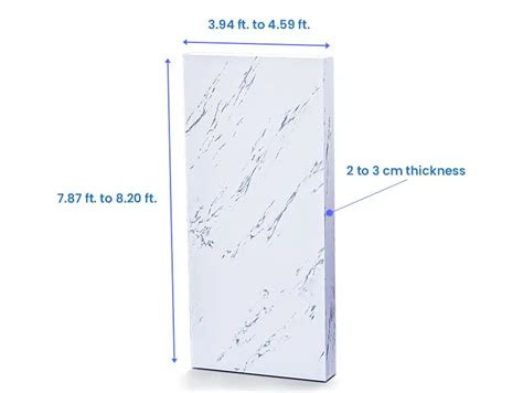 Marble Slab Sizes Explained