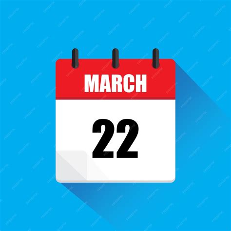 March 22 calendar