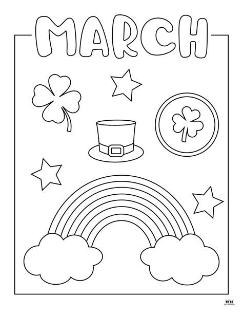 March Coloring Shee