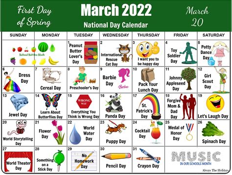 March National Calendar