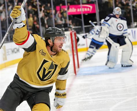 Marchessault’s hat trick leads Golden Knights to 5-2 win over Jets to improve to 10-0-1