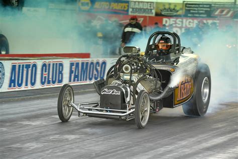 Tony Bartone (Top Fuel), Steven Densham (Funny Car) and Dan Hix (Fuel Altered) all claimed titles at the prestigious Good Vibrations Motorsports March Meet Sunday in Bakersfield, Calif., at Auto Club Famoso Raceway. "You never go out there and say you're going to win 40, 30 or 20 rounds in a row," said Bartone, who has now won six Nostalgia .... 