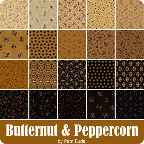 Marcus Fabrics Butternut and Peppercorn Pam Buda …