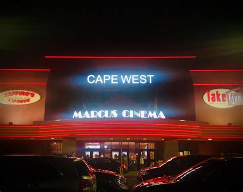 247 Siemers Dr., Cape Girardeau , MO 63701. 573-651-3182 | View Map. Theaters Nearby. The Shining. Today, May 1. There are no showtimes from the theater yet for the selected date. Check back later for a complete listing. Showtimes for "Marcus Cape West Cinema" are available on: 9/1/2024.. 