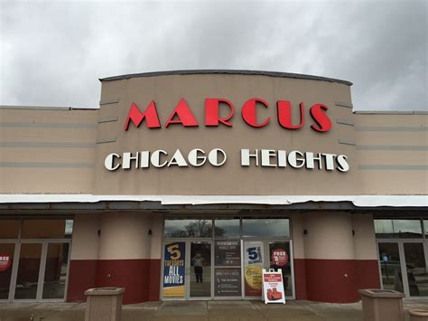 Marcus Chicago Heights Cinema, movie times for Bob Marley: One Love. ... Rate Theater 1301 Hilltop Ave., Chicago Heights, IL 60411 708-747-0928 | View Map. Theaters .... 