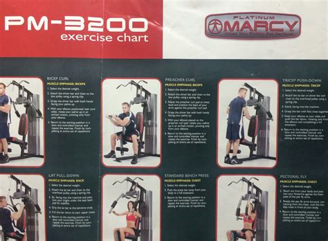 Marcy Platinum Home Gym Workout Chart EOUA Blog