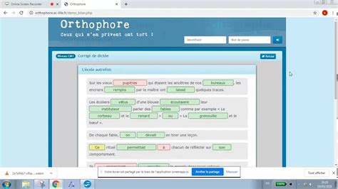 Mardi 17 mars Correction dictée Orthophore - YouTube