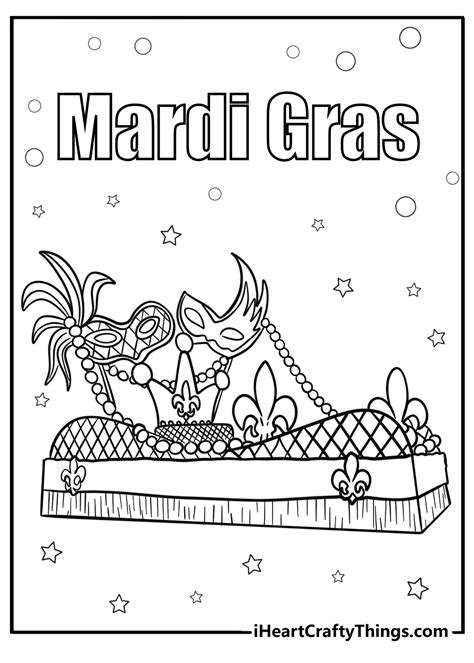 Mardi Gras Coloring Shee