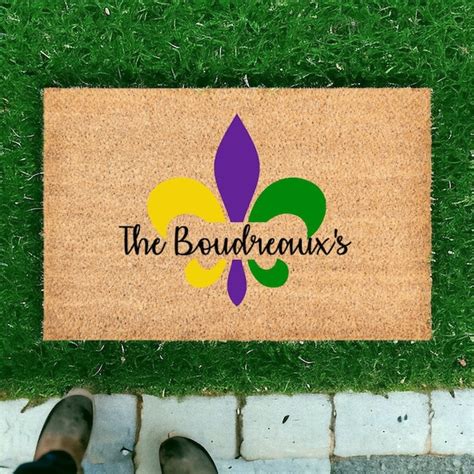 Mardi Gras Door Mat - Etsy