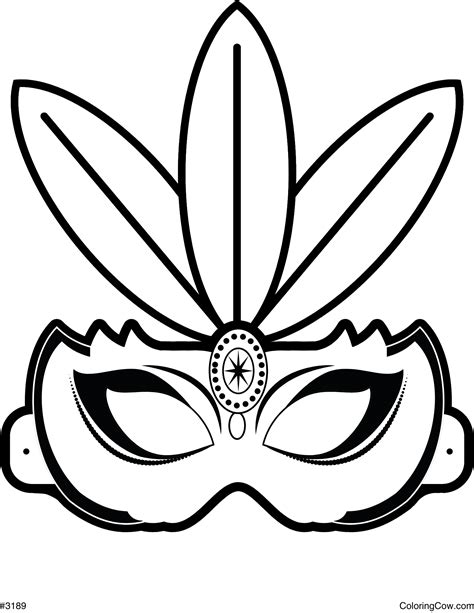 Mardi Gras Mask Coloring Shee