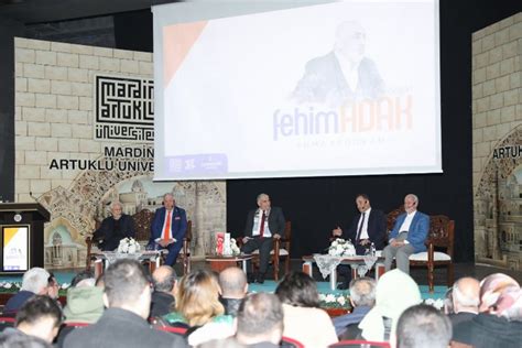 Mardin'de eski bakanlardan Fehim Adak için anma programı düzenlendis