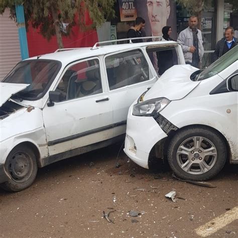Mardin’de 7 aracın karıştığı kazada 1 kişi yaralandıs