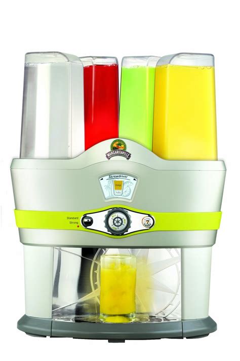 Margaritaville drink mixer. The Tahiti mixer is the model for the larger parties where you are in really in demand as a bartender. The official Margaritaville menu is full of examples of other frozen drinks to try, and that is why this large model has three separate, individually controlled blending stations with settings including pina colada, daiquiri, and mojito. This ... 