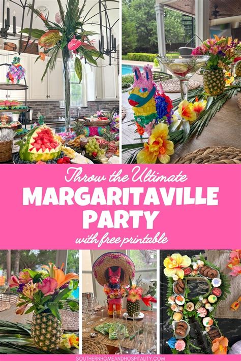 Throw the Ultimate Margaritaville Party! Ideas for decorating, food, drinks, music, party favors, and more for Margaritaville, tropical, summer, beach, Jimmy Buffet, or Havana Nights theme parties! Southern Home and Hospitality - Interiors & Entertaining. 7k followers.