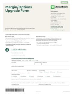 Margin/Options Upgrade Form - TD Ameritrade