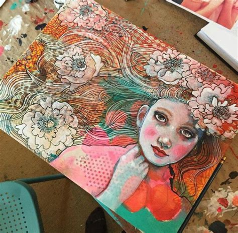 Maria Pace-Wynters ♡♡♡ Portrait art, Art journal inspiration, Art ...