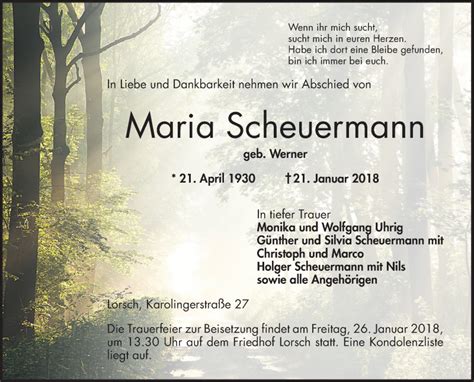 Maria Scheuermann Profiles Facebook