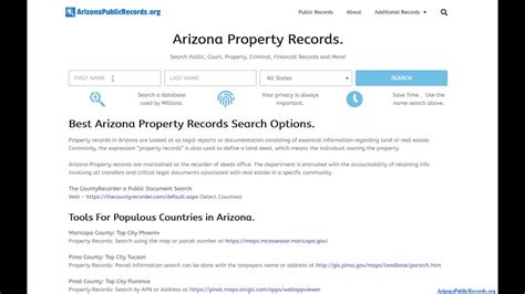Perform a free Maricopa County, AZ public property records search, including property appraisals, unclaimed property, ownership searches, lookups, tax records, titles, deeds, and liens.. 