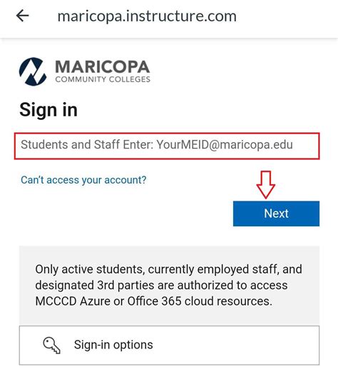 How to Register for Classes. 1. Go to your Student Center at https://portal.maricopa.edu. Log in using your MEID as your User ID and then, enter your Password . Watch for your Duo push notification to log in. 2. Click Manage Classes tile, then click Class Search and Enroll from the left menu. Select the college and term that you want to ....
