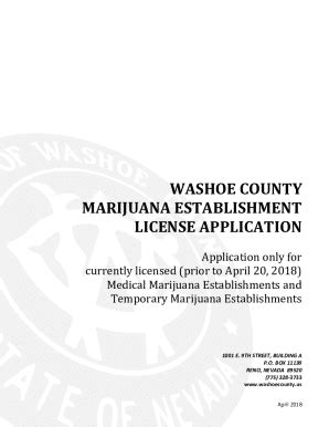 Marijuana Establishment Licenses - Washoe County