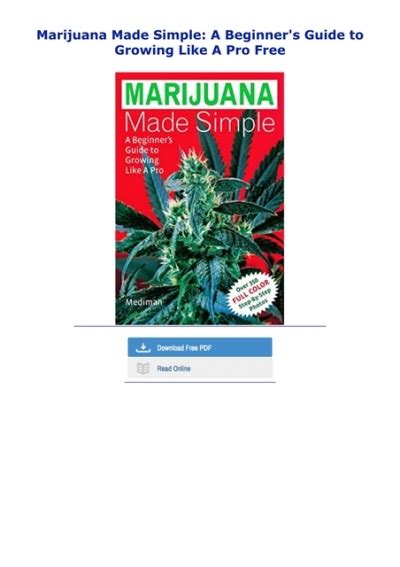 Marijuana made simple a beginners guide to growing like a pro. - Manual da mazda 3 2009 em.