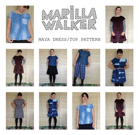 Marilla Walker Maya Pattern Garment Pattern, Shirt Pattern, Top Pattern