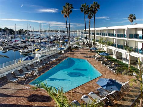 Marina del Rey Hotel pool with marina view Visit Marina Del Rey