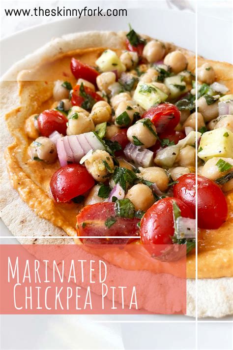 Marinated Chickpea Pita — The Skinny Fork