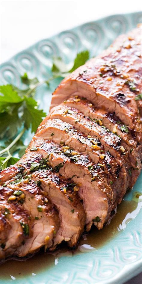 Reserve the liquid. Preheat the oven to 400 degrees F. Heat the oil in a large cast-iron skillet or heavy-bottomed pan over medium-high heat. Remove the pork loin from the marinade, making sure to .... 