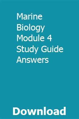 Marine biology module 4 study guide answers. - Echte mädchen führen zu allem von erin brereton.
