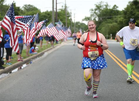 Marines, along with services members from each U.S. military branch, and nearly 6,000 participants from 45 states, ran 13.1 miles at the Marine Corps Historic Half Marathon in Fredericksburg .... 